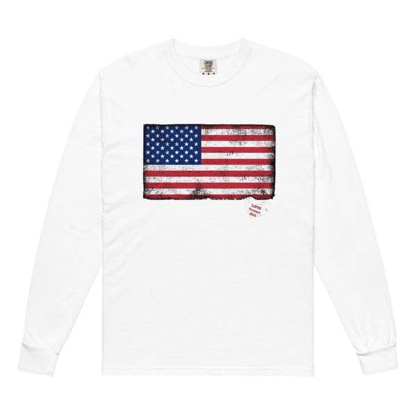 Trump America Trump Will Be Back Garment-dyed heavyweight long-sleeve shirt