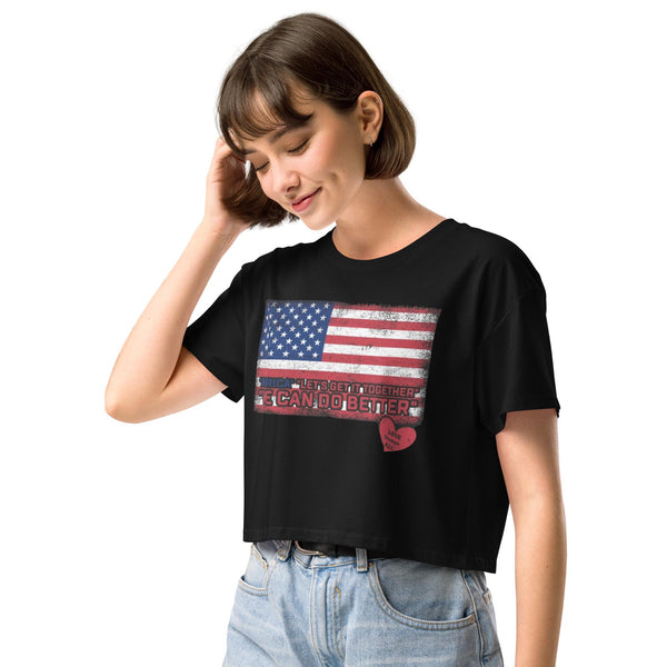 Women’s crop top Trump T-shirt Comfortable Trump Will Be Back Crop Top